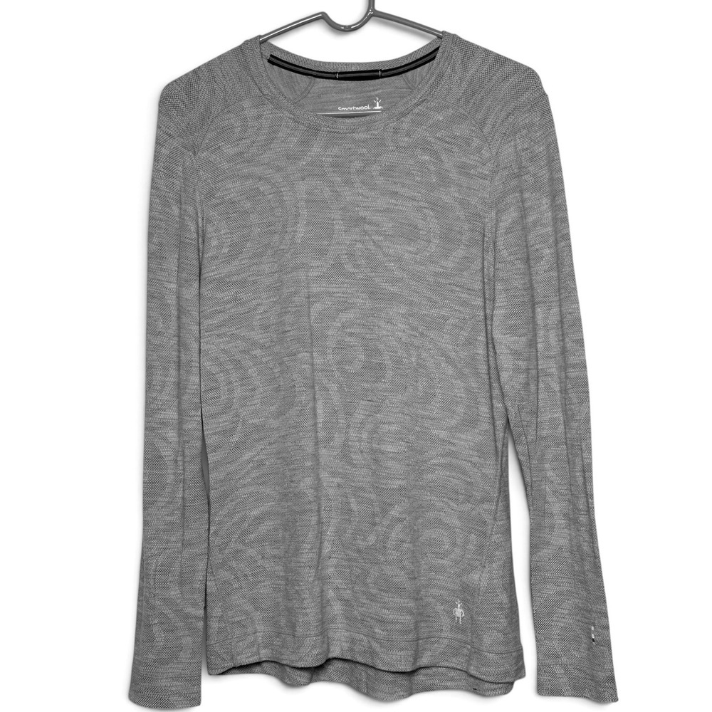 Smartwool Women's Long Sleeve Merino Wool 250 Base Layer Top Grey Size XL
